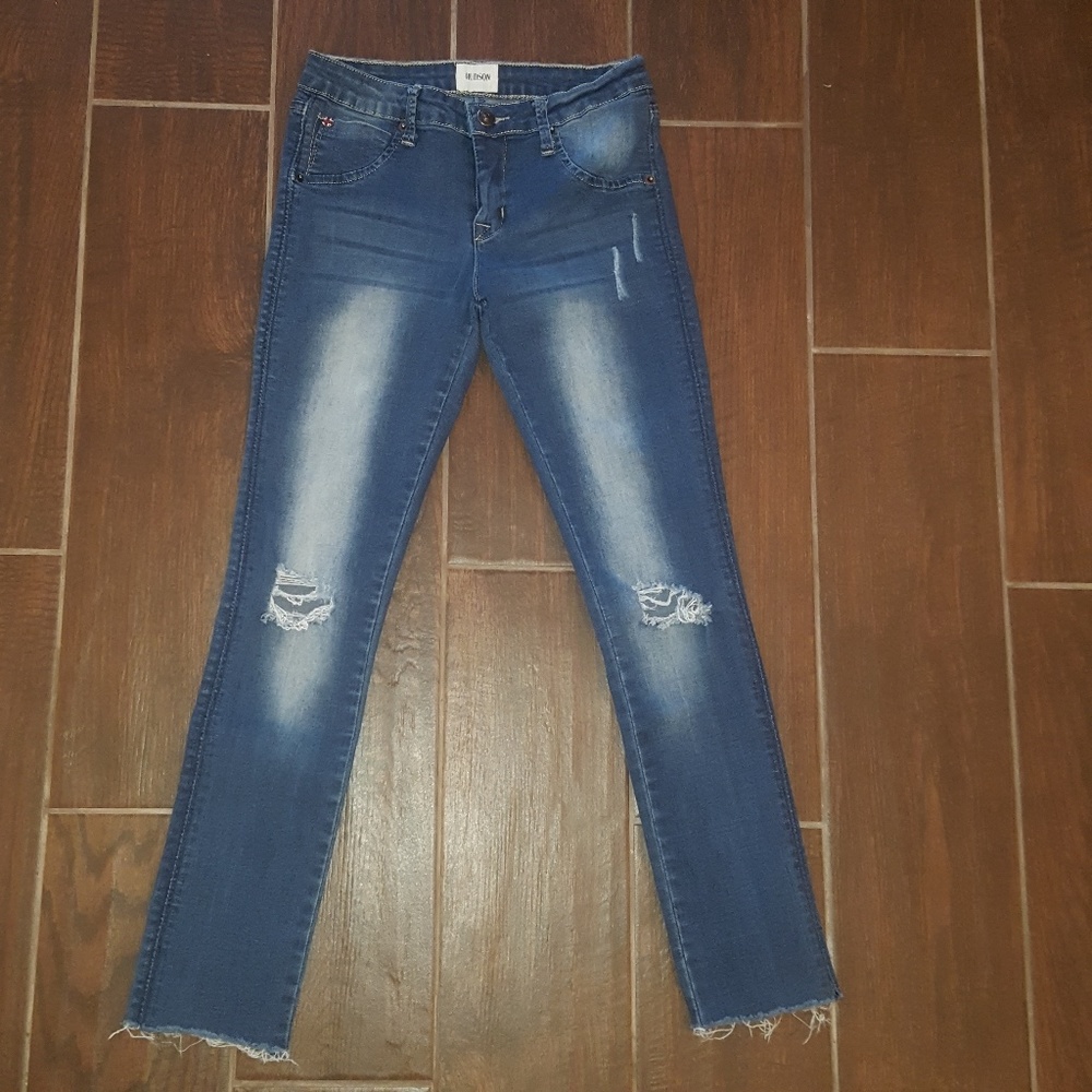 Hudson Frayed Ankle Distressed Skinnys